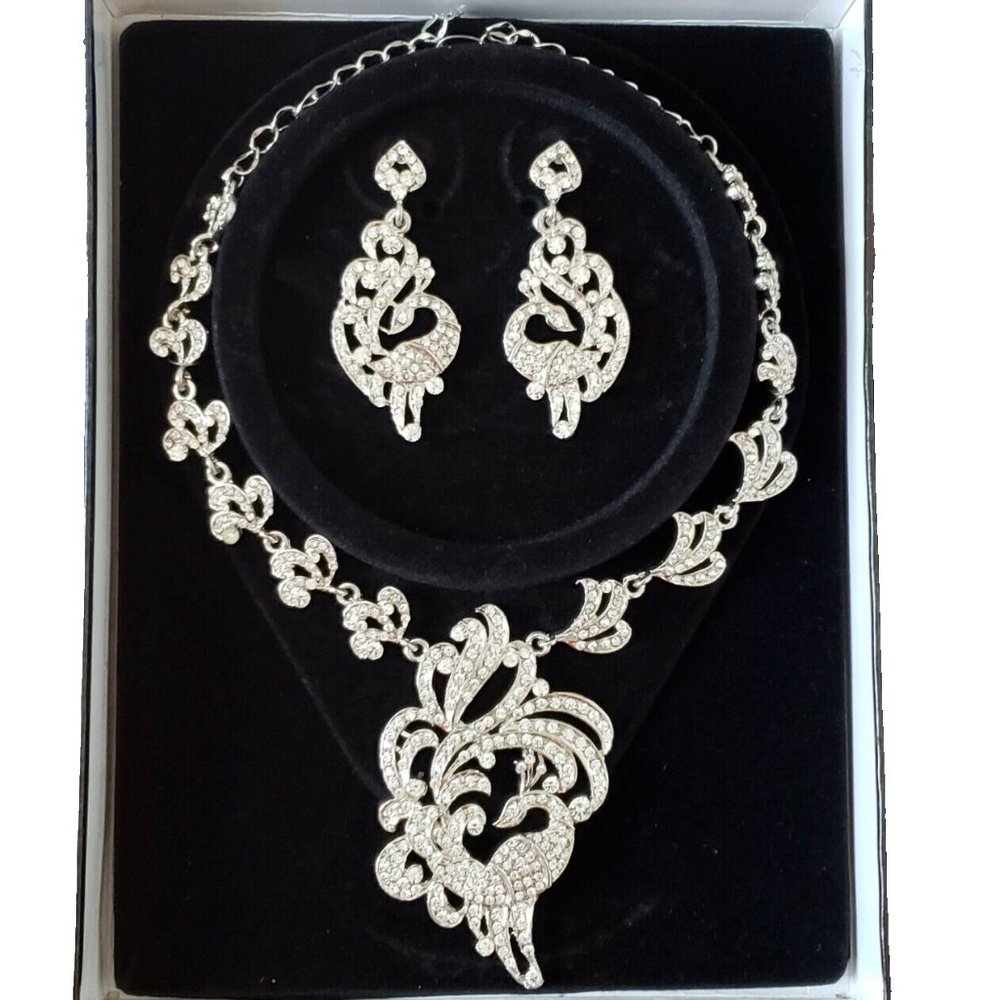 Crystal Necklace and earrings set